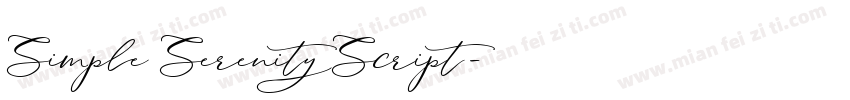 Simple Serenity Script字体转换